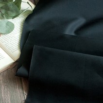 천고아 대폭 면원단 개버딘 블랙 무지(2302) rh
