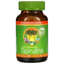 뉴트렉스하와이 Pure Hawaiian Spirulina 200정100210, 500 mg선택 용량이 사진보다 우선입니다