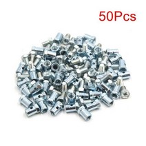 부품 자전거 Uxcell범용 케이블 직경 2.5mm 10 개 14x8mm 브레이크 라인 오토바이 와이어 고정 나사 패스너, 50개
