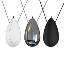 3 팩 미니 착용 할 수있는 공기 청정기 개인 여행 크기 공기 청정기 목걸이 및 휴대용 USB 충전 연기 정수기, 보여진 바와 같이
