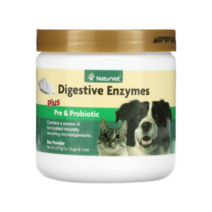 NaturVet 소화효소 프로바이오틱 파우더 강아지 고양이 227g
