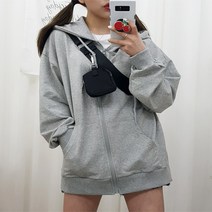 쿠키마루 그레이후드집업