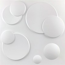 세라믹사이딩 메탈사이닝 아트월 3D 입체 벽 스티커 장식 거실 벽지 벽화 방수 패널 금형 욕실 주방 30x3, 29 R_01 1 Piece-Bright white