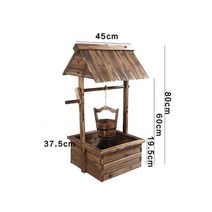 미니멀 우물 두레박 야외 인테리어 가든 정원용품, AA_매질