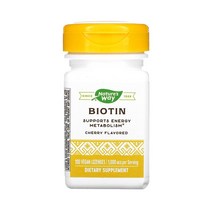 네이쳐스웨이 비오틴 체리 1000mcg 100로젠즈 소르비톨 만니톨 스테아르산, 1개, 기본