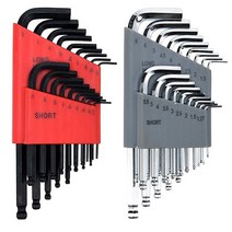 Owl 도구s 앨런 렌치 36개 세트 미터법mm 및 SAE 인치 육각 키 길고 짧은 암의 L 모양 볼 엔드 미터법 사이즈 1.27mm 8mm 0.045인치 0.86cm0.042인치, Torx Wrench Set, Standard Size