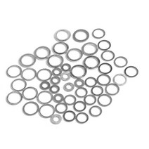 고무오링 패킹 실리콘 오링 고무링 20pcs M6-M26 알루미늄 와셔 가스 켓 플랫 금속 플러그 오일 씰링 링 패, 09 8x14x1mm