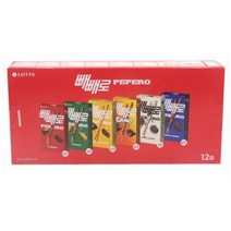 롯데제과 빼빼로 6종 믹스 42g x 12개 504g 대용량 선물세트 빼빼로데이, 6종 믹스 42g X 12 개 504 g