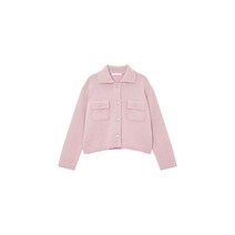 지컷 정품 부클 카라 가디건 라이트 핑크 7213150102 Q506778