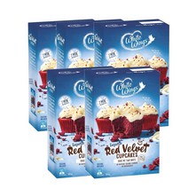 화이트윙스 컵케이크 믹스 레드 벨벳 365g White Wings Cupcake Mix Red Velvet, 5팩