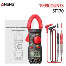전류측정기 디지털멀티미터 ANENG ST170 클램프 미터 디지털 멀티 500A AC 전류 AC/DC 전압 테스터 1999 카, 05 ST170 red