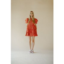 이바나헬싱키 시즌할인 여성 여름 원피스 화려한 패턴 LORA DRESS _ Red