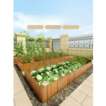 울타리 가림막 휀스 나무 말뚝 정원 꾸미기 주택 울타리 가림막, S