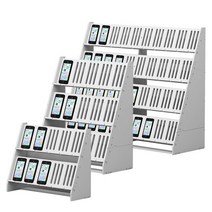 휴대폰 스마트폰 거치대 진열대, 우드 1단 6대, 1개