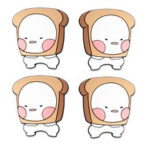 (PMC)옴팡이 도어가드 식빵2p 2세트(낱개4개)문콕방지, 하트, 2세트