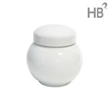 국산 도자기 단지 백자달단지 경옥고단지 꿀단지 선물용, 300g