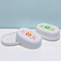 도매짱 비누 받침대 홀더 받침 케이스 거치대 트레이 욕실 휴대용 물빠짐 비누통 (domejjang), 비누 케이스 (뚜껑있음)
