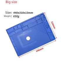 YIHUA-2 색 내열성 납땜 매트 BGA PCB 자기 단열 작업 패드 납땜 실리콘 매트 수리 패드, [03] Big Size