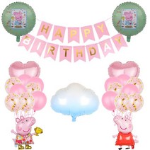 페파 피그 생일 장식 만화 알루미늄 풍선 세트 베이비 샤워 어린이 장난감 공급 업체 24, 05 Set 5_01 기타 (ae˚) frequ