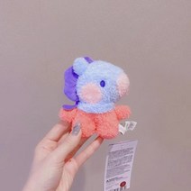 인형 곰 봉제 애착 강아지 토끼 대형 모찌 테디베어 동물 고양이 큰BT21 신제품 미니 봉제 인형 펜던트 키, 06 HM_01 10cm