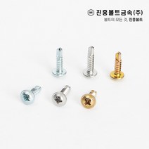 일반 스텐 와셔붙이 직결나사 피스 봉지판매(13mm ~ 100mm), 1.백도금, WF #8-19