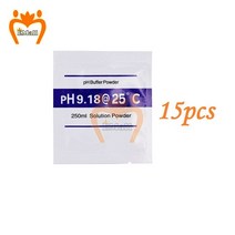 15 개/몫 PH 버퍼 파우더 측정 교정 솔루션 PH4.00/ 6.86 /9.18 테스트 미터 포인트, ph9.18