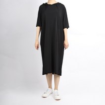 바닐라비 저지 후드 원피스