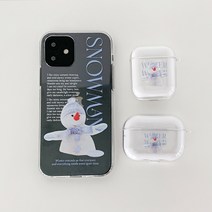 snowman 디자인 [clear 에어팟케이스 시리즈]