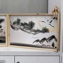 [바보사랑] 우드프레임액자_수채화느낌의소나무풍경, 타입선택:이미지1