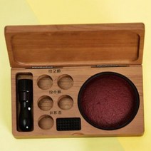 원목인주함 고급 원목 부동산 인장함 인주케이스 190808EA