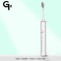 전동 칫솔신제품 음파 전동 칫솔 성 타이머 브러시 가지 모드 충전기 충전식 교체형 헤드 세트, [01] N100white 1