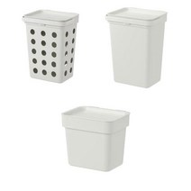 이케아 홀바르 통+뚜껑 음식물쓰레기통+뚜껑 3L 10L, 3L(604.321.95)
