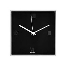 일본직발송 4. 카르텔(Kartell) Kartell 카르텔 탁상 겸용 시계 TICTAC 틱택 W29.5H29.5D8cm 블랙 SFCL -K, One Size_블랙, One Size_블랙