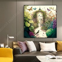 보석 비즈 십자수 정원 숲길 대형 DIY 해바라기 명화 구슬 구어도 디즈니 공예