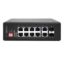 넥스트 NEXT-POE0822FDT 산업용 POE+ 8포트 스위칭허브 240W 2TP 2SFP 거리연장기 250M CCTV 리피터모드 스위칭허브/서버-스위칭허브
