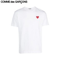 Comme Des Garcons Play 꼼데가르송 PLAY 반팔티셔츠 레드하트 (멘즈)
