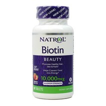 나트롤 비오틴 10000 mcg 60 타블렛, 2병, 60정