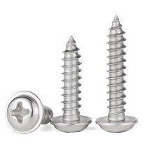 M2.6 필립스 팬 라운드 와셔 헤드 셀프 태핑 나사 크로스 십자 스크류, M2.6 (100개), 4mm