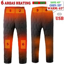 일바지 겨울바지 발열 바지 가열 영역 가열 야외 하이킹 따뜻한 슬림 usb 트레킹