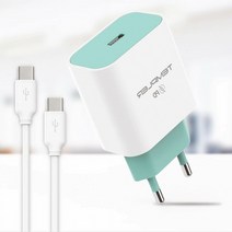 z폴드4 가정용 PD 25 1포트 고속충전기 CtoC 케이블포함 갤럭시 C타입 충전기, TEM-PD25W(케이블포함)