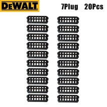 dewalt 스크루 드라이버 배치 헤드 랙 5 홀 7 홀 8 홀 전동 공구 부품 호환, Black 7Plug 20Pcs