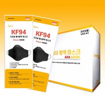 드리숨 마스크 KF94 아라 블랙 대형 국산 귀안아픈 숨쉬기 편한, 드리숨 100매 (아라 블랙)