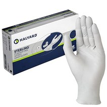 halyard 스털링 니트릴 시험 장갑 비멸균 분말 없음 3.8mil 9.534 회색 대형 45271(100개들이 상자)
