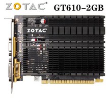 그래픽 카드 측정 도구 ZOTAC-비디오 GeForce GT610 2GB 64Bit GDDR3 NVIDIA 오리지널 GT 610 2GD3 DVI VGA PCI-E 용 GPU 지