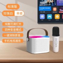 마이크 블루투스 노래방 무선 휴대용, 공식 표준, 화이트 마이크1개