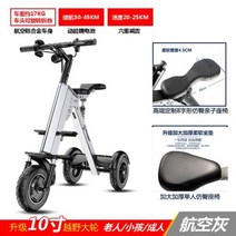 세발오토바이 역삼륜오토바이 전기스쿠터 접이식 전기 자동차 성인용 리튬 배터리 여행 삼륜 휴대용 소형 전동 스쿠터, One car two seater