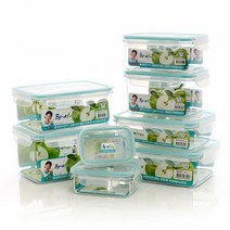 이지필림 비피에이프리 트라이탄 밀폐용기 반찬통 김치통, 직사각 8-2 호 12000 mL 2개