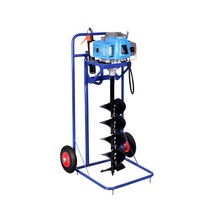 초소형굴삭기 엔진 소형 구굴기 굴착기 땅파는기계, 차량용 2행정 190cc+20cm 드릴