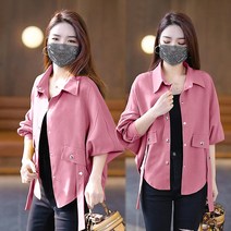 예쁜 여성복 반코트 패션 소녀 셔츠 아우터 소재 카디건 패션 상의