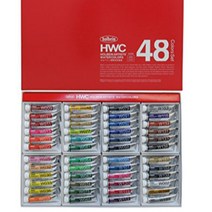 일본 홀베인 전문가용 입시 수채화물감 세트, 48색 세트개, 5ml